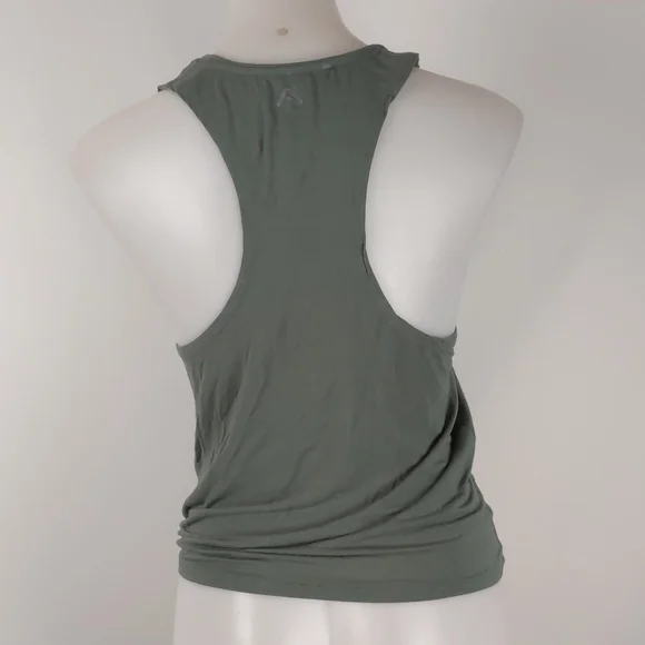Rockwear Women's Top Size 8 Green Sleeveless Racerback Tie Waist Activewear - Picture 8 of 12
